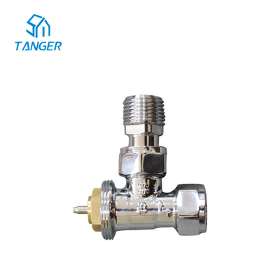 Van tản nhiệt tĩnh điện được chải góc Trv Chrome 15mm X1 / 2 &quot;