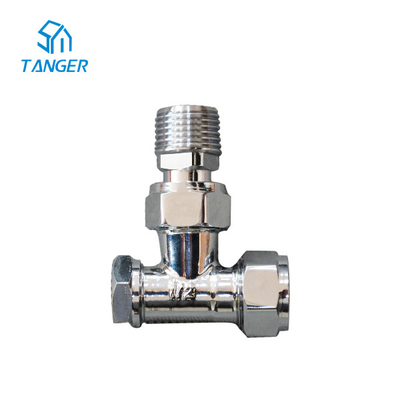 Van tản nhiệt góc 10mm Chrome và khăn chắn gió điều nhiệt Ngắt hơi nước