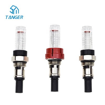 Hệ thống sưởi ấm dưới sàn Manifolds Đồng hồ đo lưu lượng / Bộ điều chỉnh 1/2 &quot;Đồng thau mạ niken